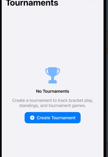 BenchVoice tournament mode interface for managing multiple games